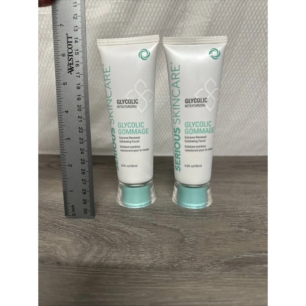 Serious Skincare Glycolic Gommage Facial Women 4.5oz 2pk Teal New Exfoliating - Picture 4 of 5